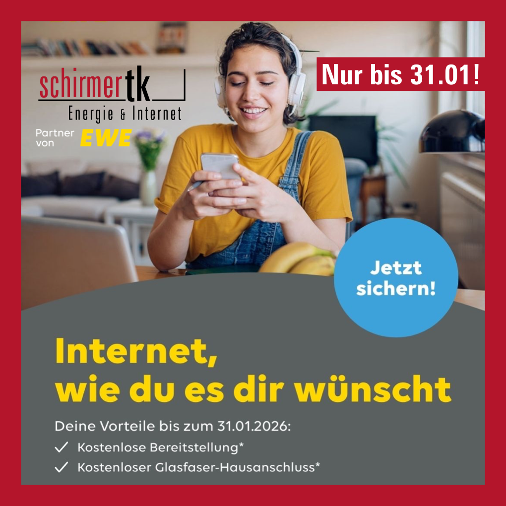 EWE DSL-Angebot bis 31.01.2026
