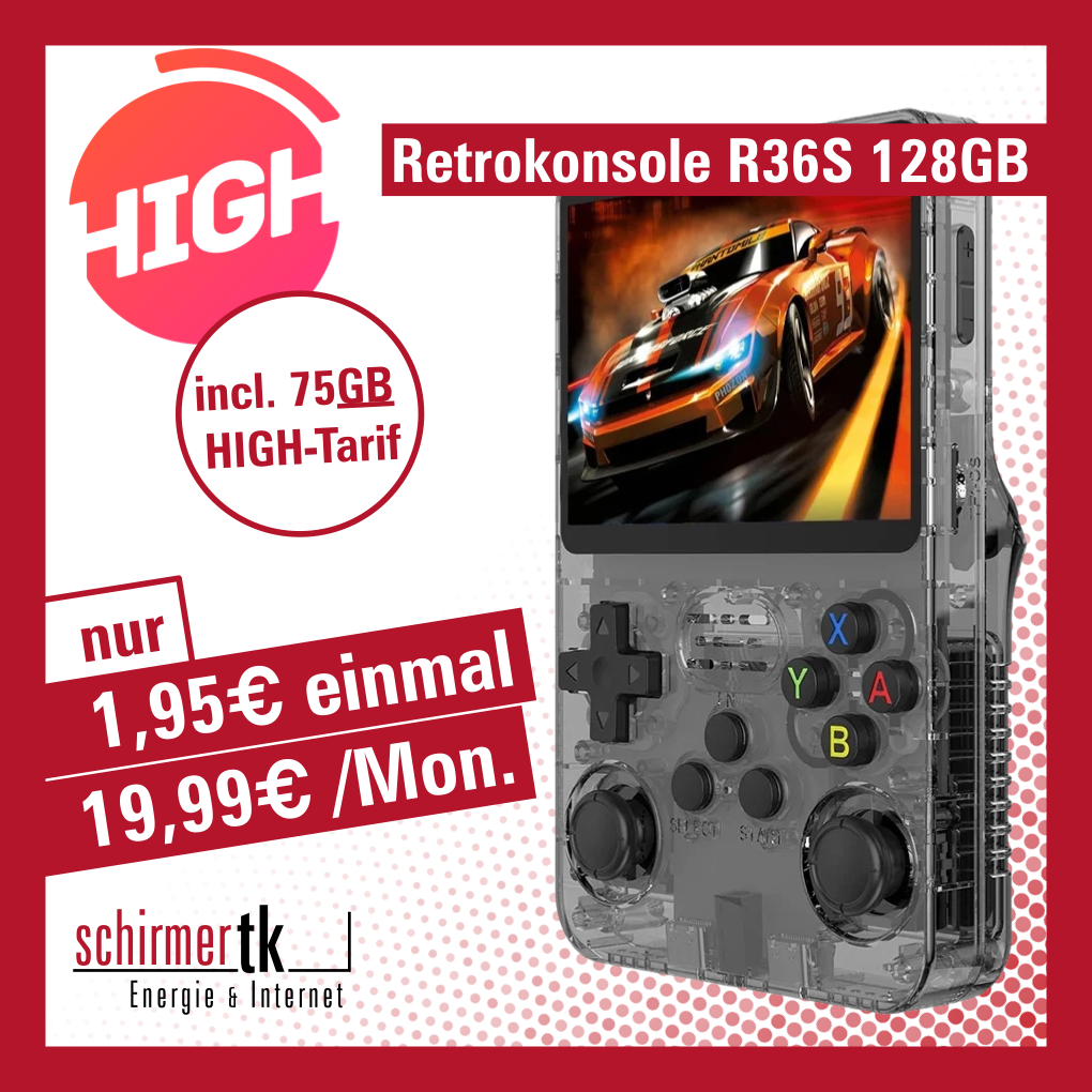 Retrokonsole R36S + 75GB HIGH-mobile